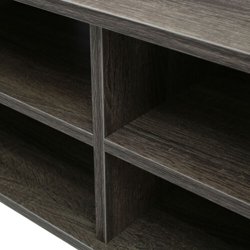 Consola de medios montada en la pared, estante flotante para componentes de soporte de TV con altura ajustable