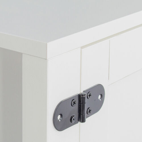 Soporte de TV Farmhouse, soporte de TV para chimenea, blanco