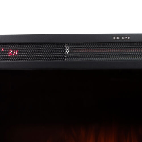 Consola TV Chimenea Eléctrica,Blanco