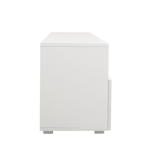 Mueble de TV minimalista moderno Sala de estar con luces LED de 20 colores