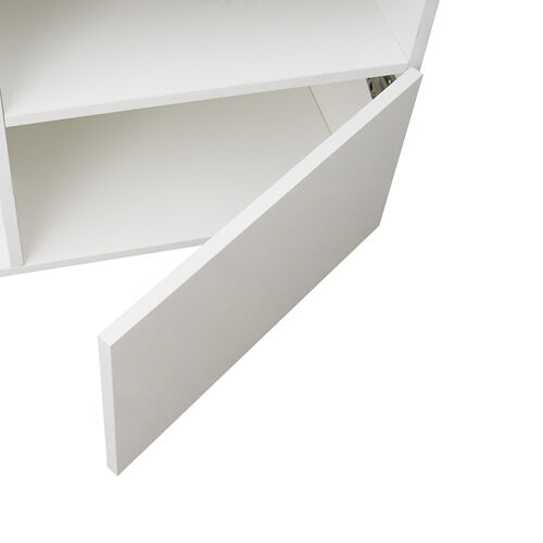 Mueble de TV minimalista moderno Sala de estar con luces LED de 20 colores