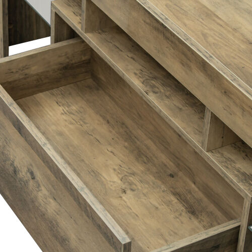 Soporte de TV con luces LED RGB Gabinete de TV de pantalla plana