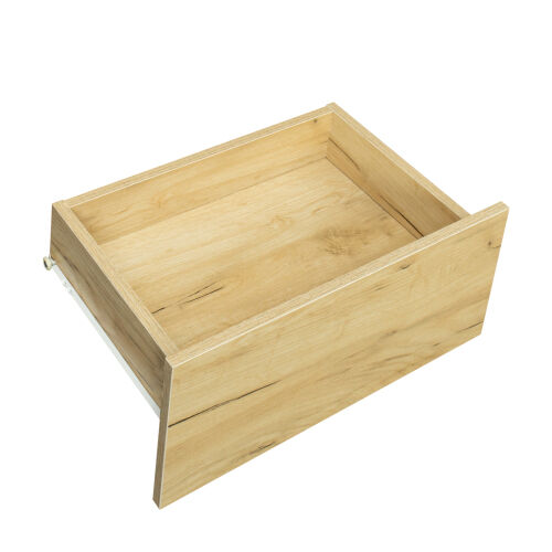 Mueble de TV de MDF UP And Down MONTADO EN LA PARED con tres cajones y luces LED, ROBLE