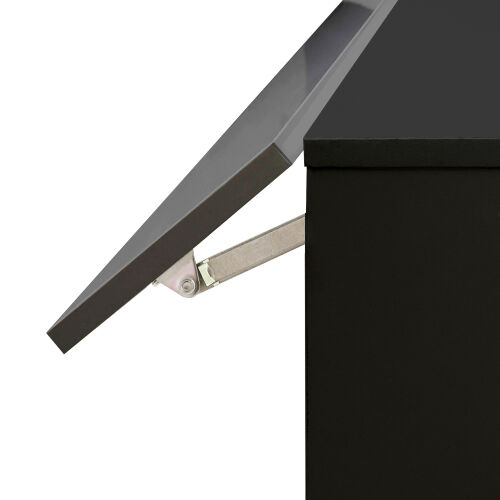 180 Soporte flotante para TV de 80" montado en la pared con 20 LED de color, negro y gris