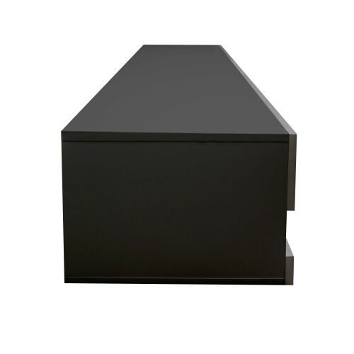 180 Soporte flotante para TV de 80" montado en la pared con 20 LED de color, negro y gris