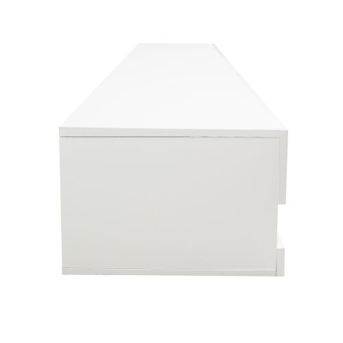 180 Mueble de TV flotante de 80" montado en la pared con 20 LED de colores Blanco