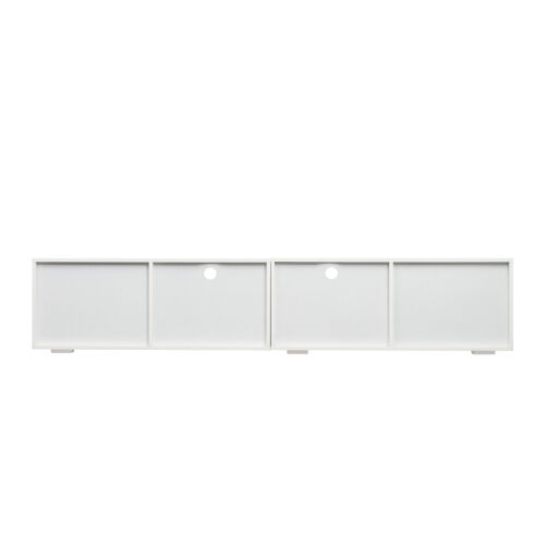 Mueble de TV con luz LED, mueble de TV blanco