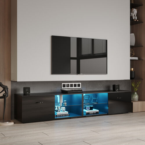 Mueble de TV con luz LED que cambia de color para sala de estar
