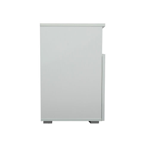 Soporte de TV Puertas de alto brillo Soporte de TV moderno LED, blanco