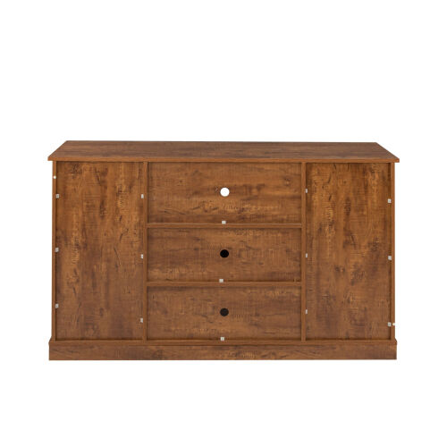 Soporte para TV con puerta de granero corrediza Farmhouse para TV de hasta 65 pulgadas, color blanco