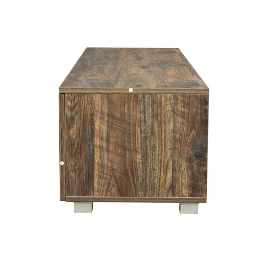 Soporte de TV de último diseño de suministro de fábrica para sala de estar, espresso