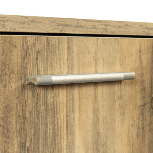 Soportes de TV modernos personalizados para sala de estar, roble 02