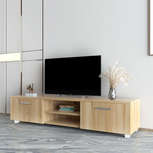 Mueble Salón Mueble TV Moderno,Roble 03
