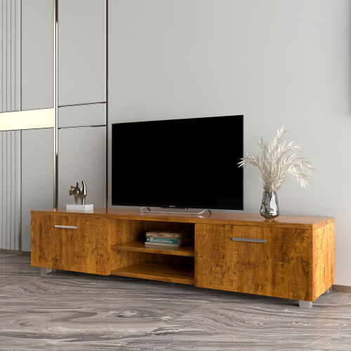 Mueble TV Diseño Moderno Para Salón,Nogal 01