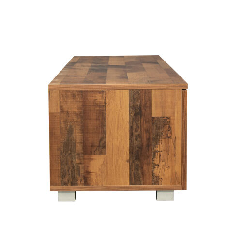 Soporte de TV de almacenamiento de último diseño para TVS Up, nogal 02