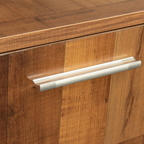 Soporte de TV de almacenamiento de último diseño para TVS Up, nogal 02