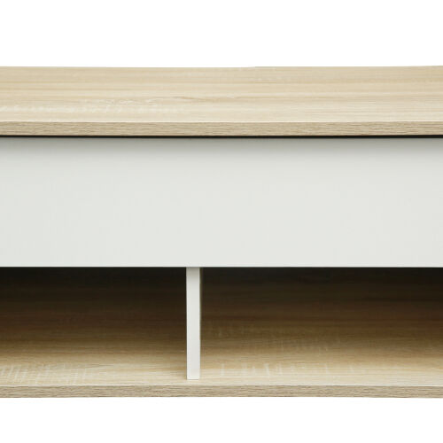 Mesa de centro elevable con almacenamiento oculto y 2 estantes abiertos para sala de estar, sala de recepción, oficina