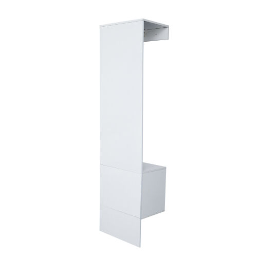 Armario abierto con 1 puerta, blanco