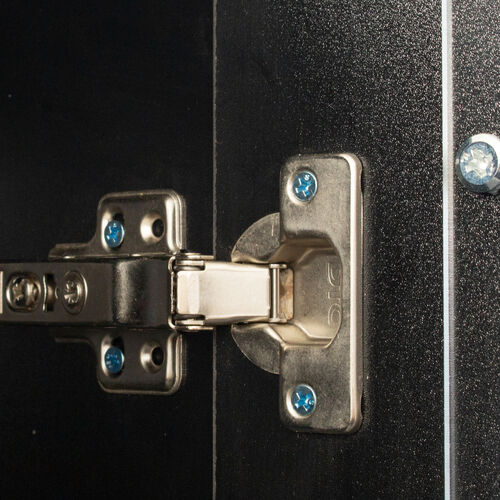 Mueble lateral con lámpara de tira de aluminio