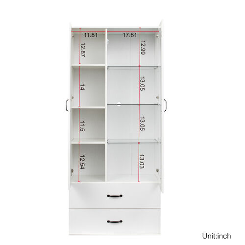 Mueble lateral con estantería, cajones, mueble lateral negro para ropa