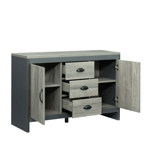Mueble lateral para comedor, cocina, puertas dobles con cajones