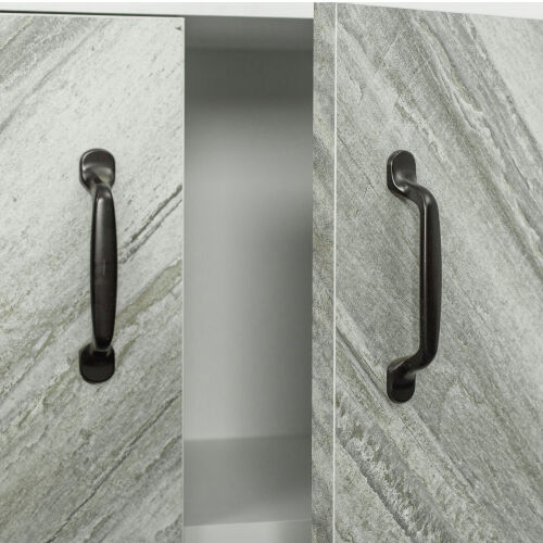 Mueble con 2 puertas y 3 estantes abiertos Moderno