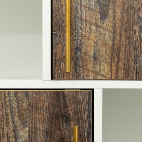 Gabinete de almacenamiento multiusos con soporte de exhibición y puerta