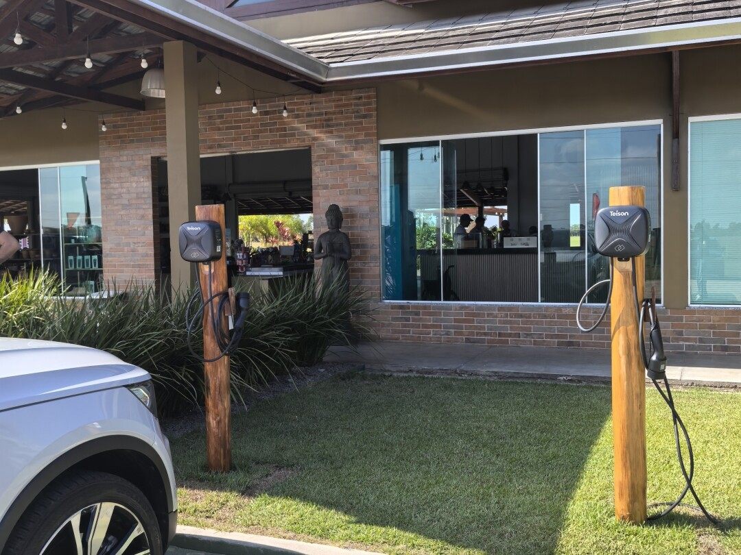Teison Smart Mini EV Wallbox Charger installé en Amérique du Sud, 2024 Teison Smart Mini EV Wallbox Charger installé en Amérique du Sud, 2024