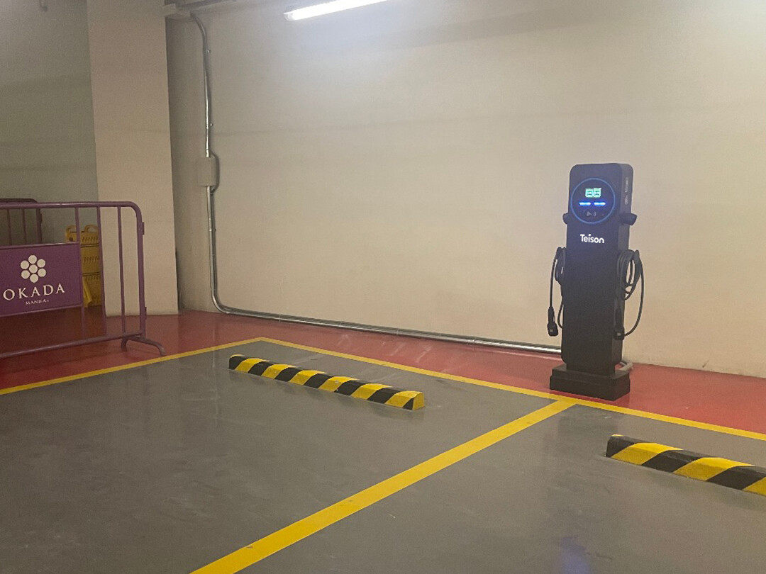 Chargeur rapide pour véhicules électriques Teison Smart Twins de 22 kW installé aux Philippines en 2025 Chargeur rapide pour véhicules électriques Teison Smart Twins de 22 kW installé aux Philippines en 2025