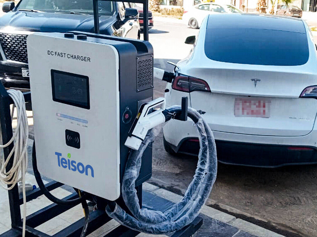 Chargeur double Teison DC MINI 40 kW pour véhicules électriques installé en Irak (2025) Chargeur double Teison DC MINI 40 kW pour véhicules électriques installé en Irak (2025)