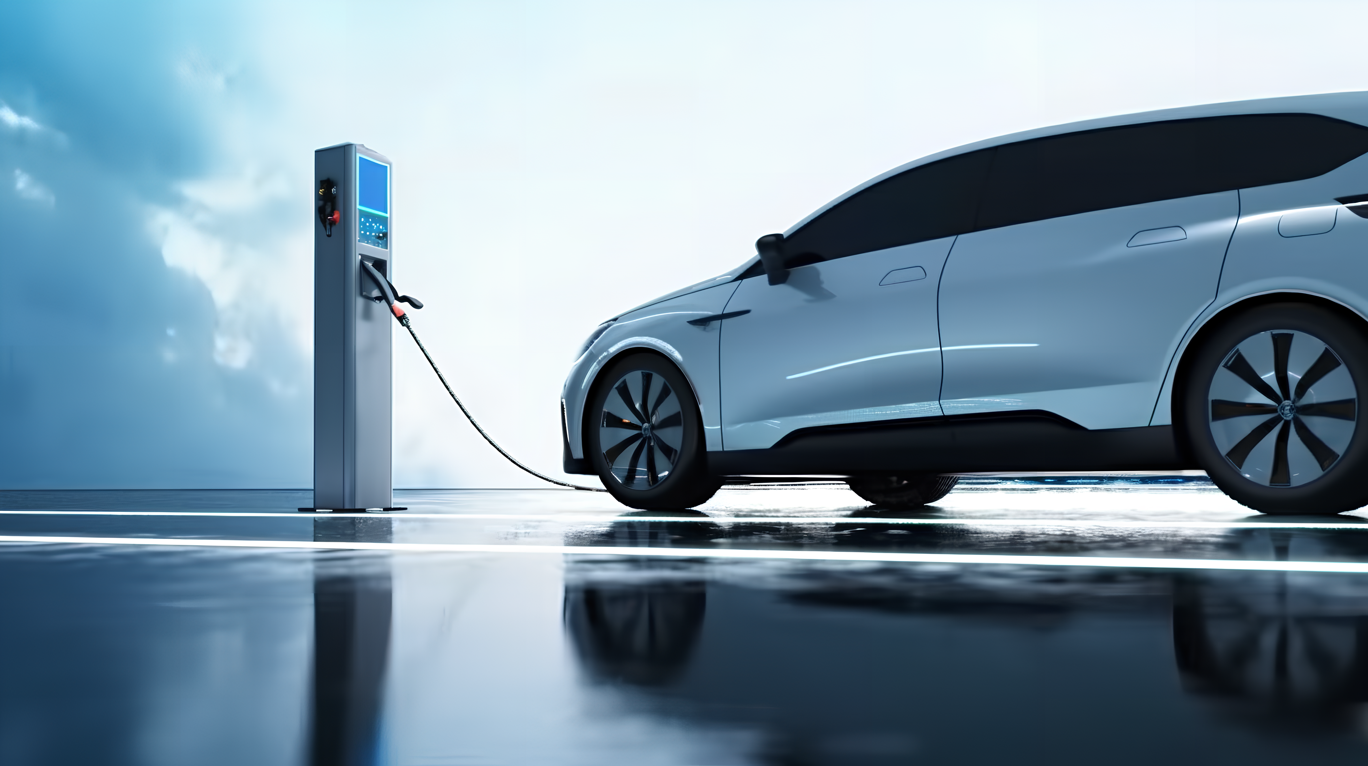 tension de la station de recharge rapide cc