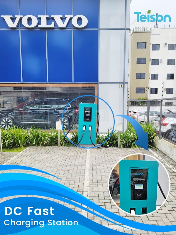 Chargeur rapide Teison 120 kW 2Guns DC installé au Brésil