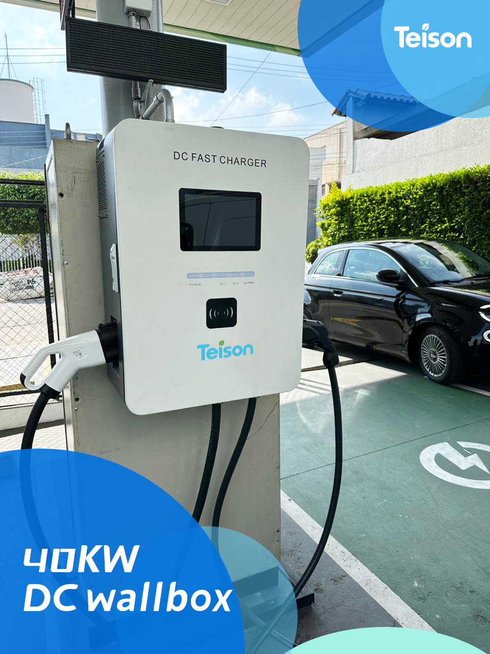 Teison nouveau projet d'installation d'un chargeur rapide à montage mural DC