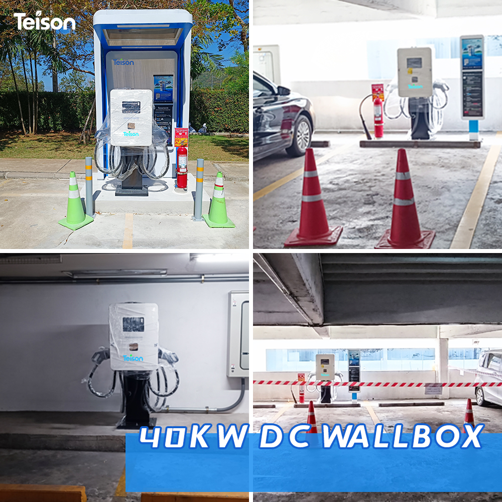 Teison 40kW 2Guns DC Fast Charger Installed in Southeast Asia