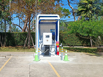 Estación de carga para vehículos eléctricos Teison de 2 cañones y 40 kW de CC en Tailandia, 2023 Estación de carga para vehículos eléctricos Teison de 2 cañones y 40 kW de CC en Tailandia, 2023