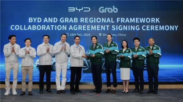 A BYD összefog a Grabbal! 50 000 elektromos jármű közös reklámozása Délkelet-Ázsiában