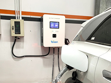 Teison 40 kW-os 2Guns DC Wallbox Charger Jordániában, 2023 Teison 40 kW-os 2Guns DC Wallbox Charger Jordániában, 2023