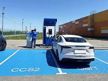 Teison 120 kW DC-laadstation in Rusland, 2024 Teison 120 kW DC-laadstation in Rusland, 2024