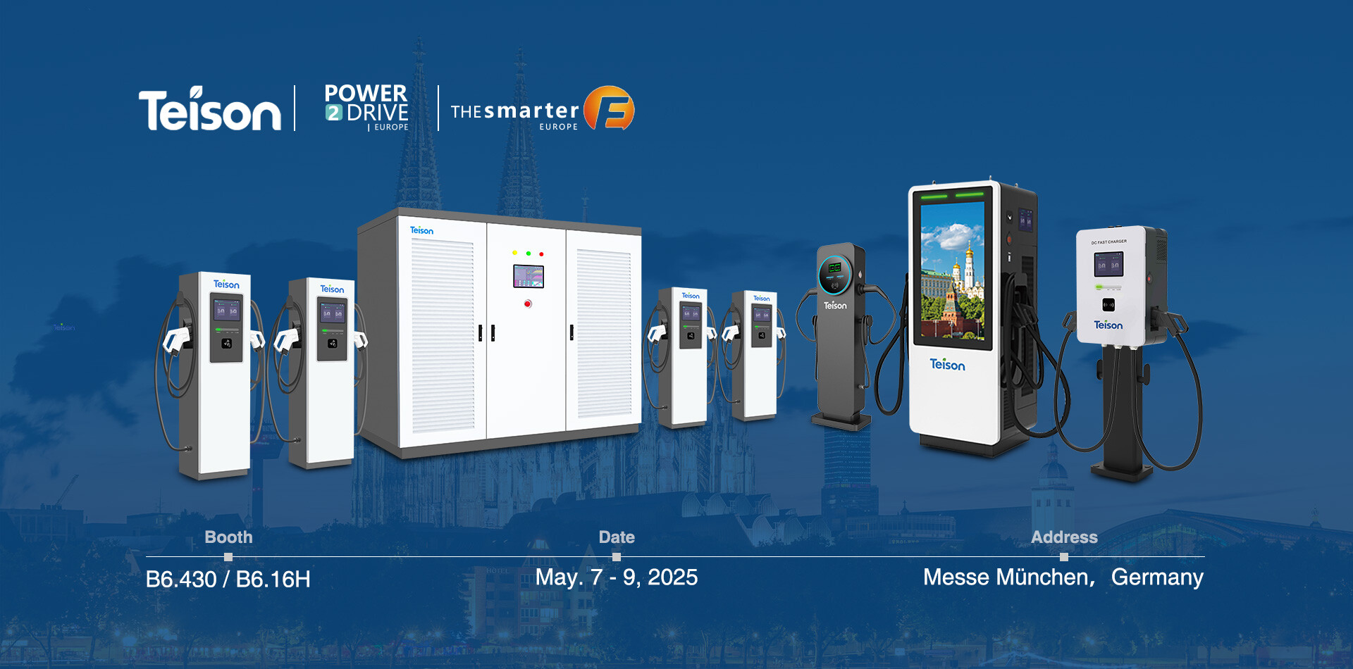 Teison ev lader & Power2Drive & De Smart E