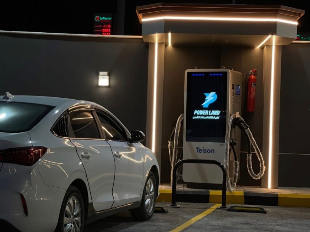 Teison DC Vision 120kW snellaadstation voor elektrische voertuigen geïnstalleerd in Jordanië, 2025