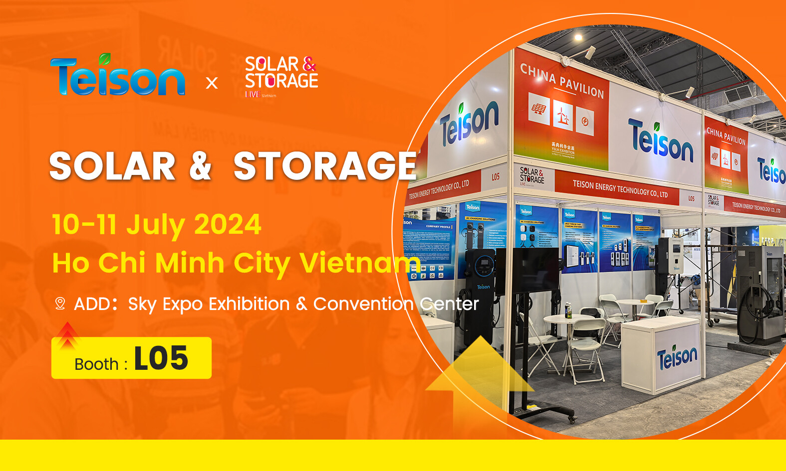Ο Teison βρίσκεται στο Solar&Storage Vietnam BoothL05, 10-11 Ιουλίου
