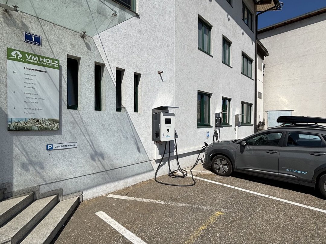 Teison 40kW DC MINI EV Fast Charger με Dual CCS2 plug εγκατεστημένος στην Αυστρία,2025 Teison 40kW DC MINI EV Fast Charger με Dual CCS2 plug εγκατεστημένος στην Αυστρία,2025