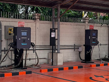 Teison single gun 20kw dc väggladdare och dual gun 40kw dc wallbox laddare i Thailand,2024