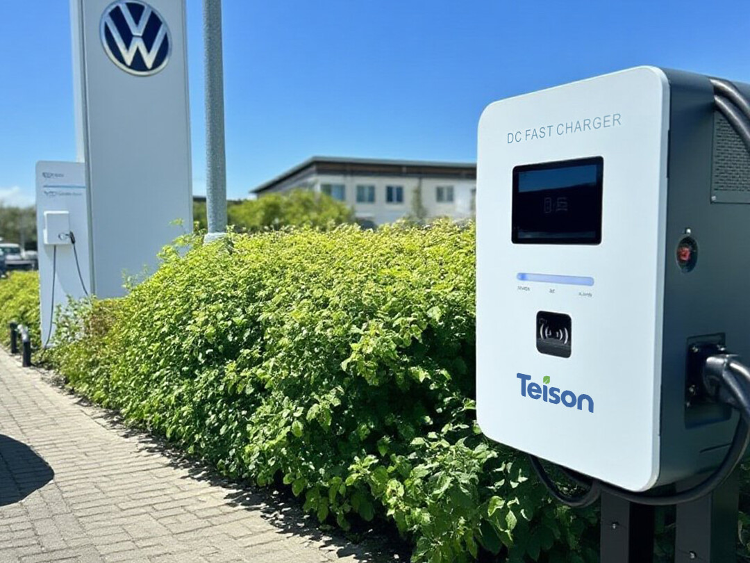 Teison 30kW väggmonterad DC MINI snabbladdare installerad i Storbritannien, 2025