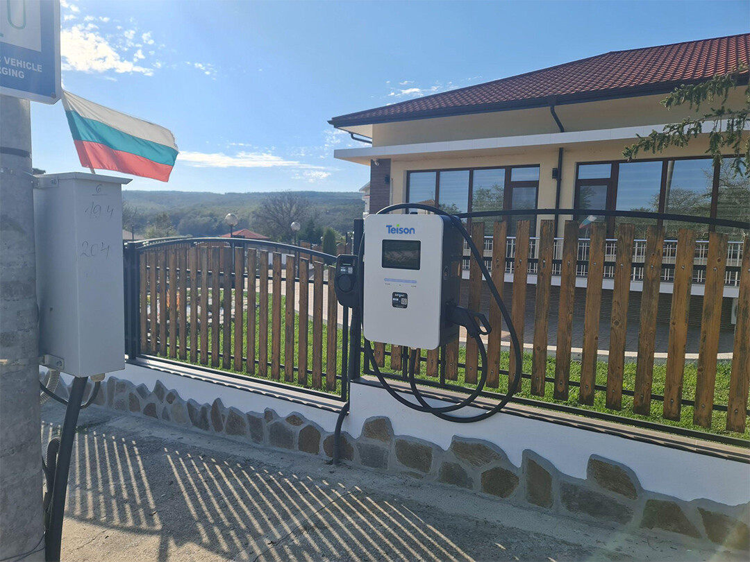 Teison 30kW DC MINI EV Hızlı Şarj Cihazı Bulgaristan'da kuruldu, 2025 Teison 30kW DC MINI EV Hızlı Şarj Cihazı Bulgaristan'da kuruldu, 2025