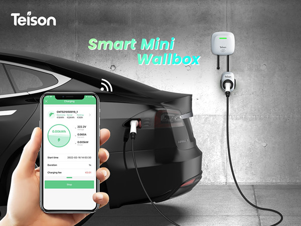 Teison EV Wallbox MINI, APP Kontrolünü Destekler