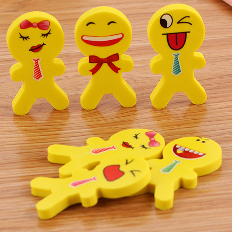 JD6-04 Smiley face doll eraser 