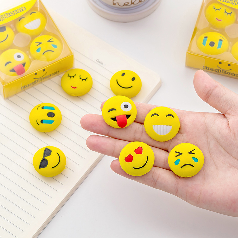 JD6-07 Smile Face Erasers