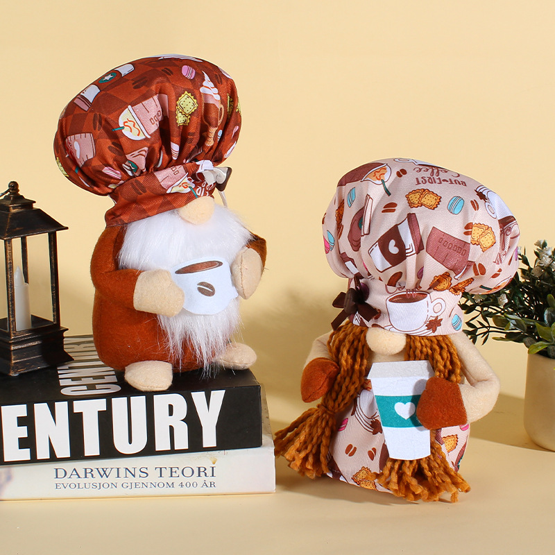 Coffee cup gnome doll