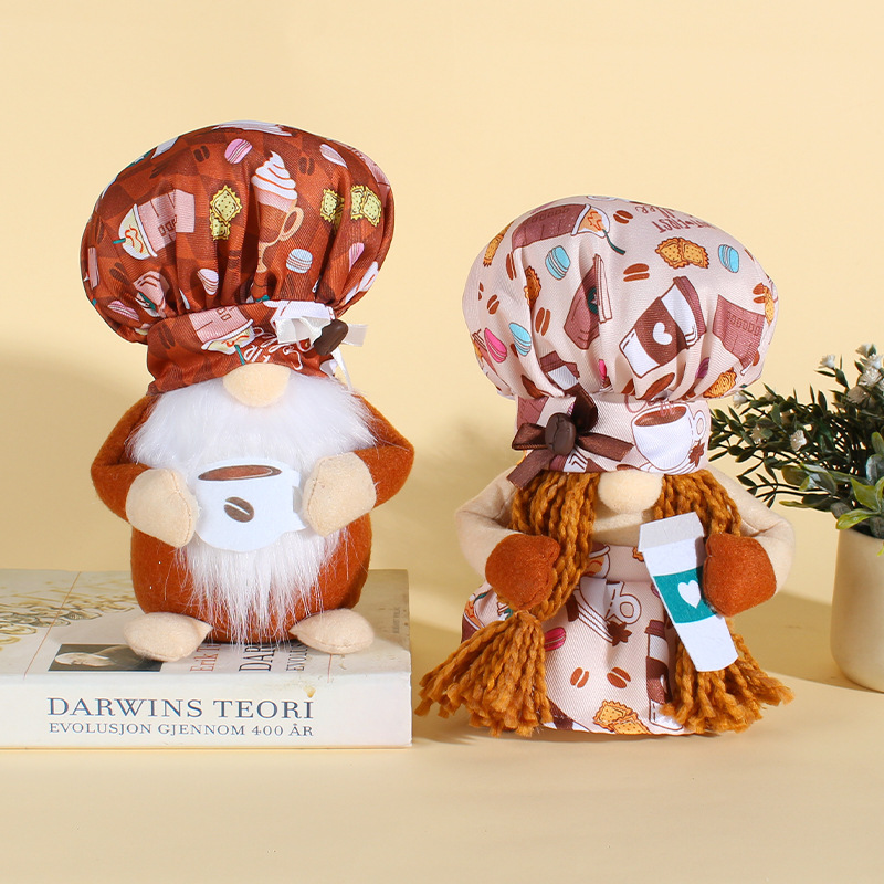 Coffee cup gnome doll